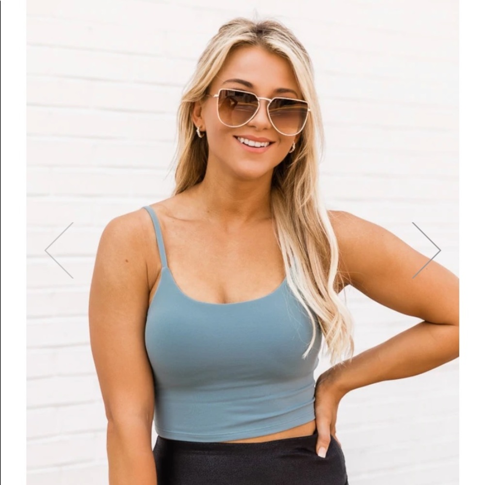 Pink lily bra top